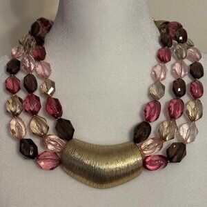 JONES NEW YORK Multi Strands Toggle Necklace in Gold Tone (22")